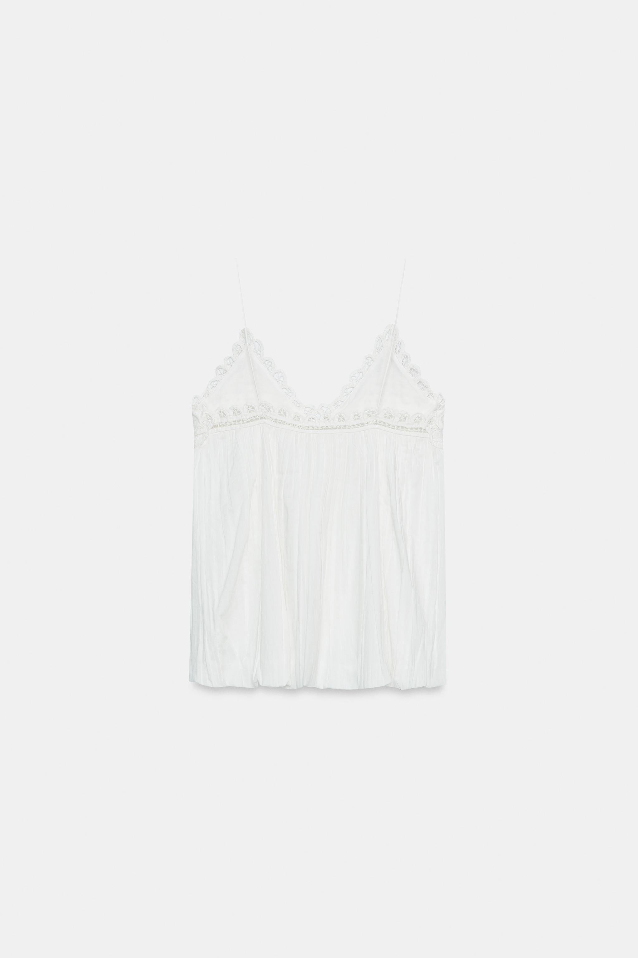 ZW COLLECTION EMBROIDERED PUFFY TOP